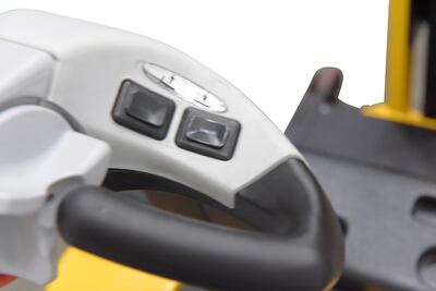 Counter Balanced Narrow Stacker w/ Multi-Use Attachments